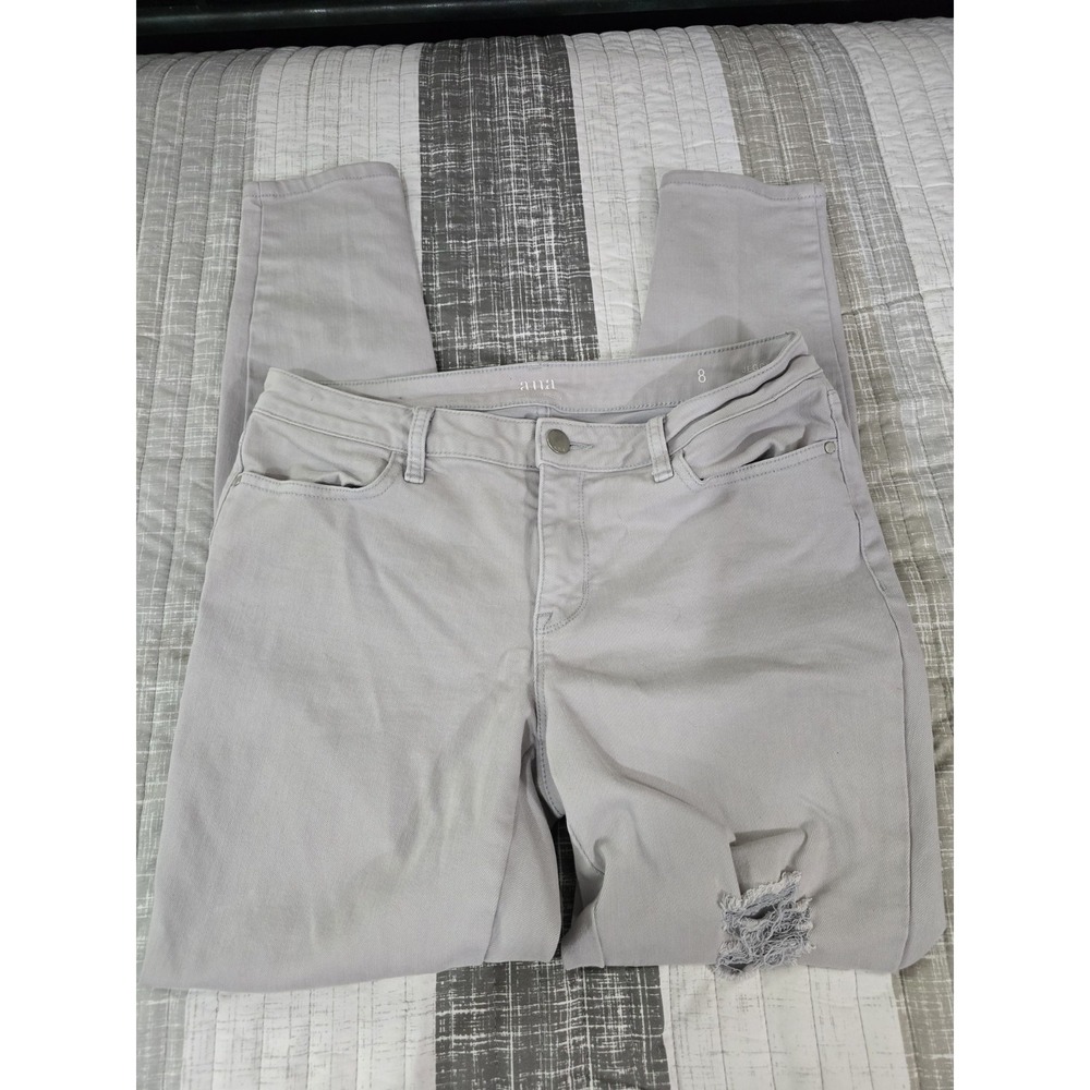 Ana jeans size 8 Jeggings Distressed Grey
